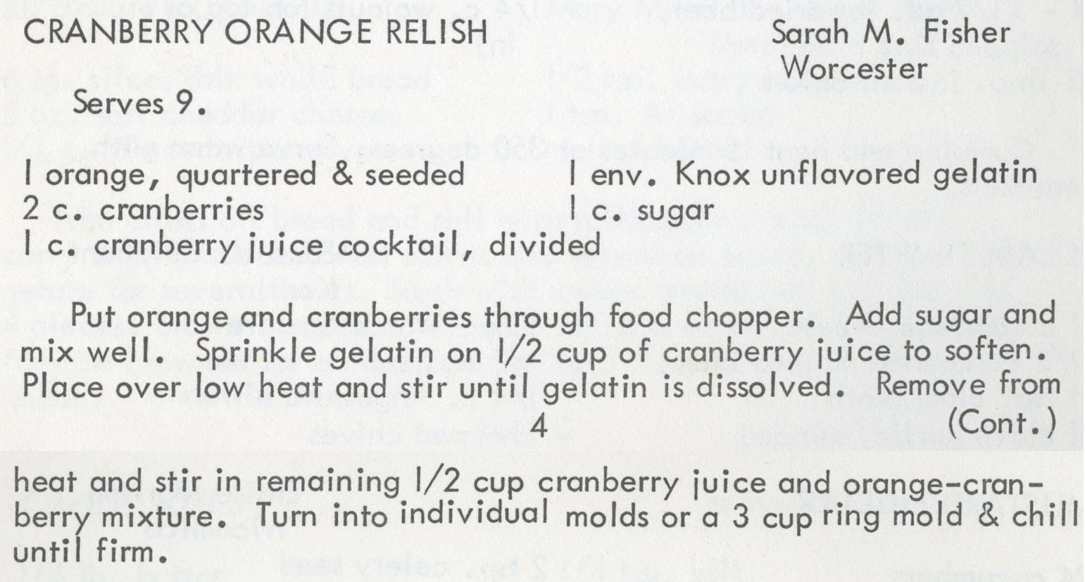 Cranberry Orange Relish Cranberry Orange Relish