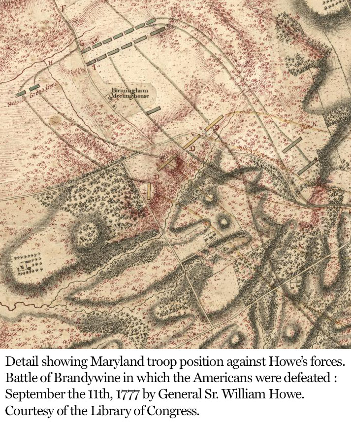 Battle of Brandywine map