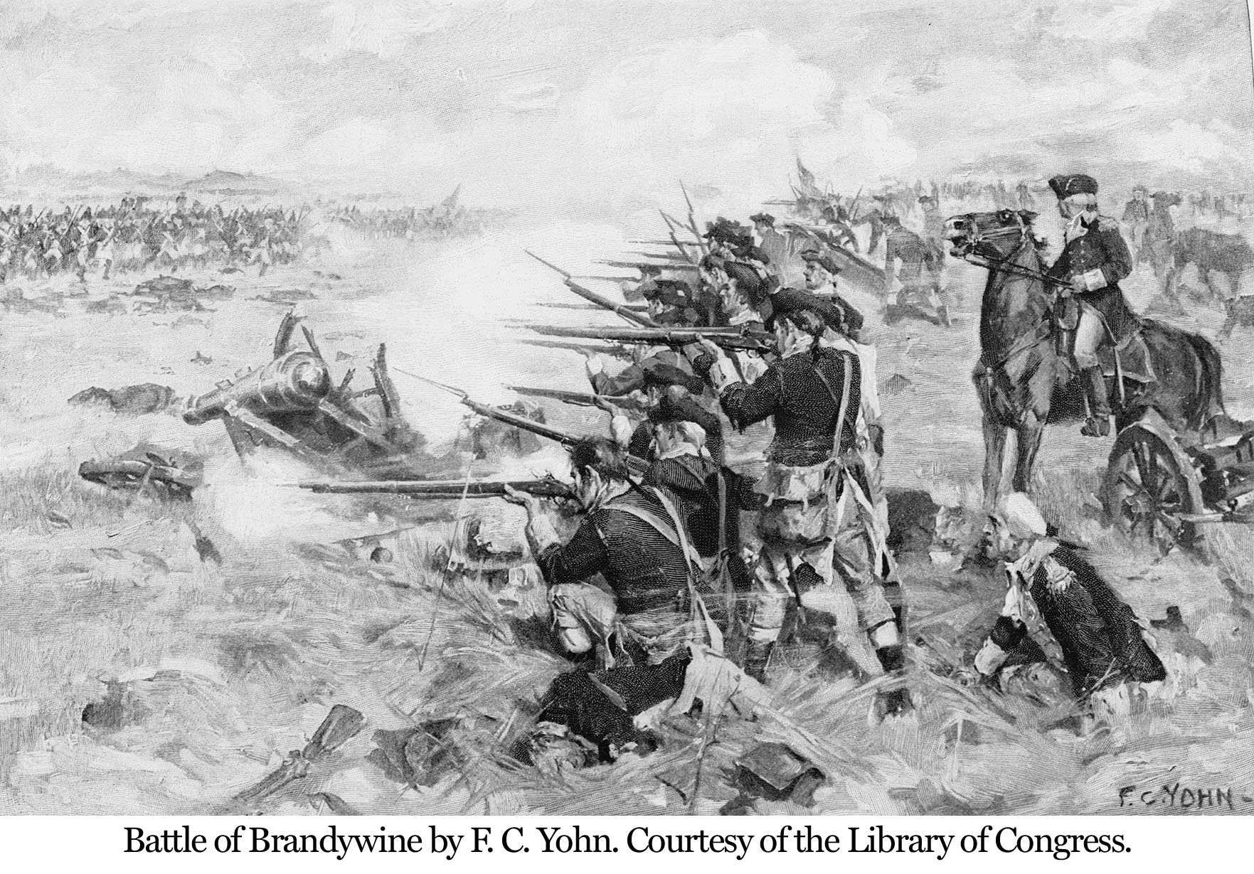 Battle of Brandywine by F.C. Yohn