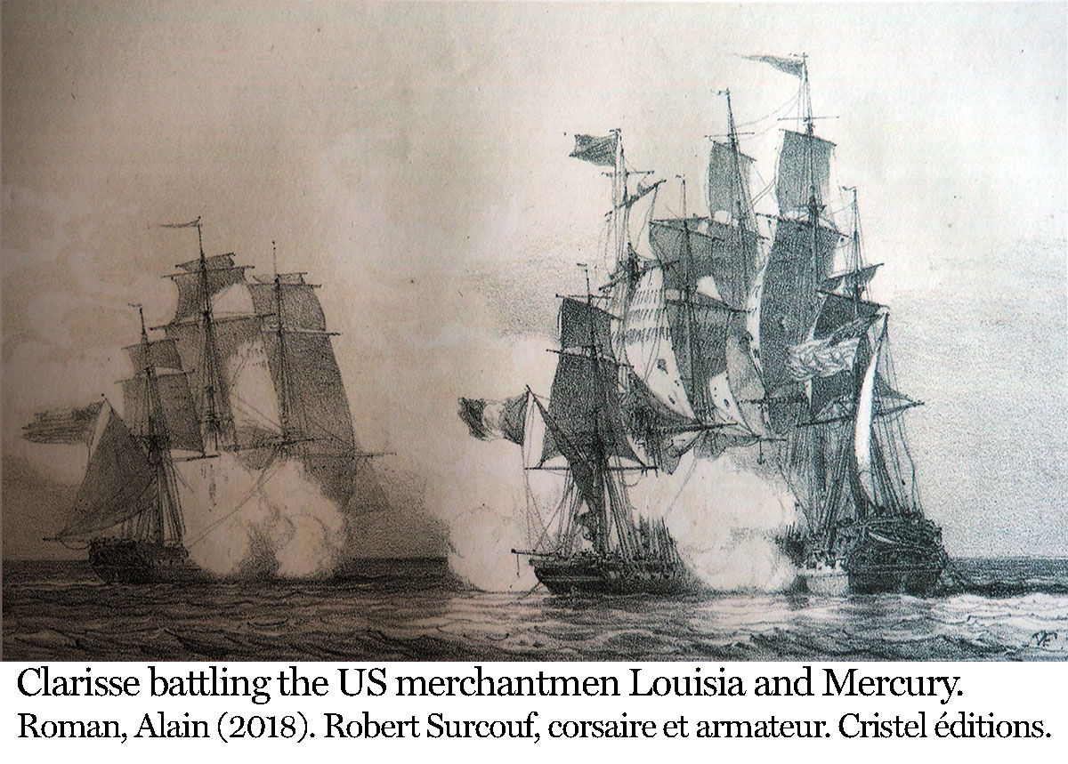 Clarisse battling the Louisia and Mercury