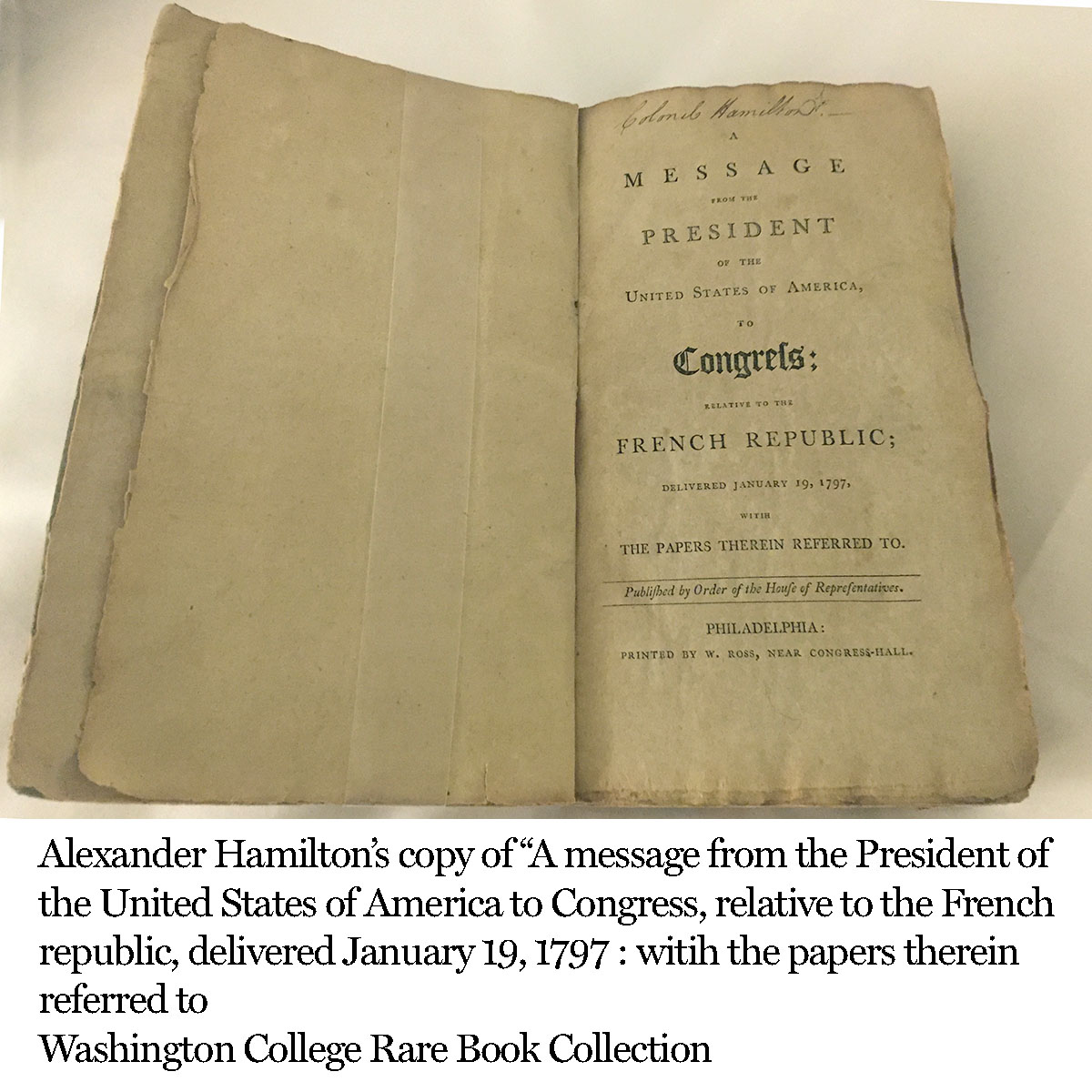 Hamilton's copy