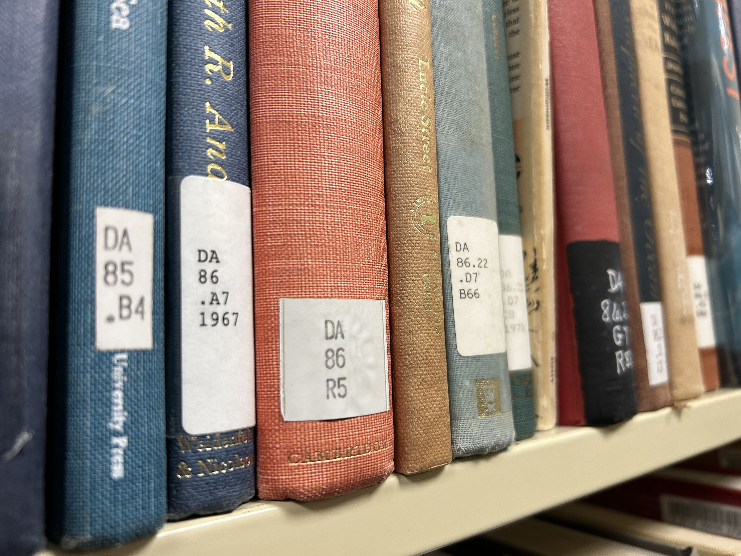Books on the  shelf
