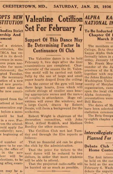 Valentine Cotillion in the Elm