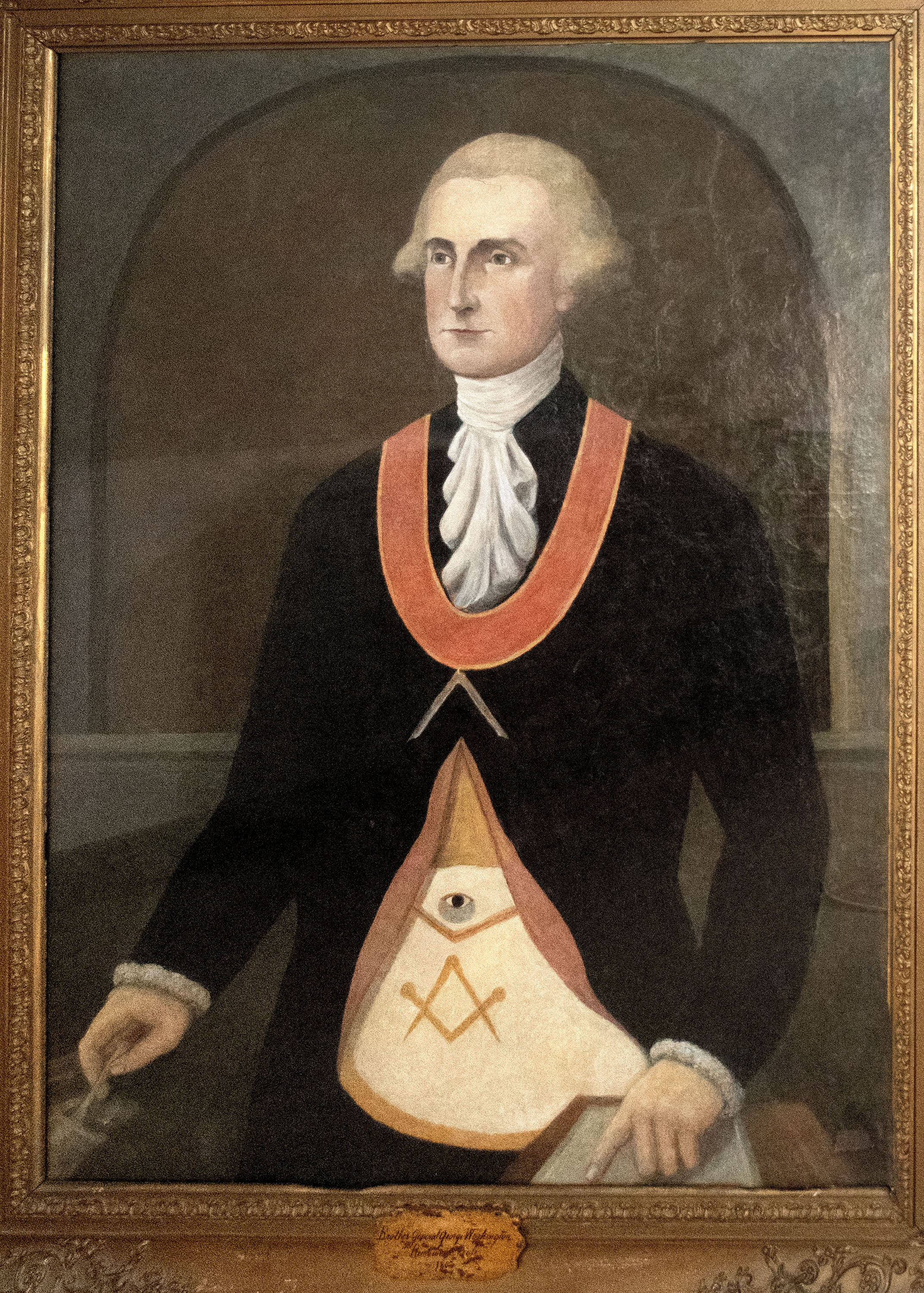 George Washington in Mason regalia