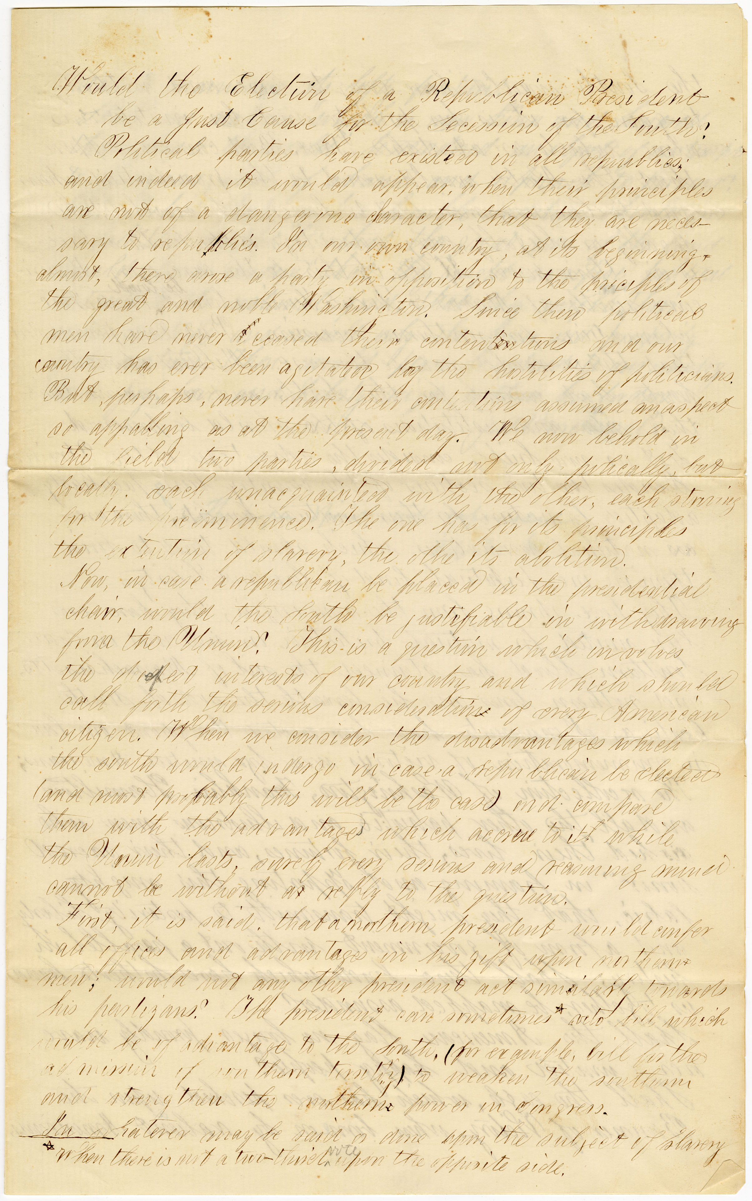 Joseph Burchinal 1860 essay