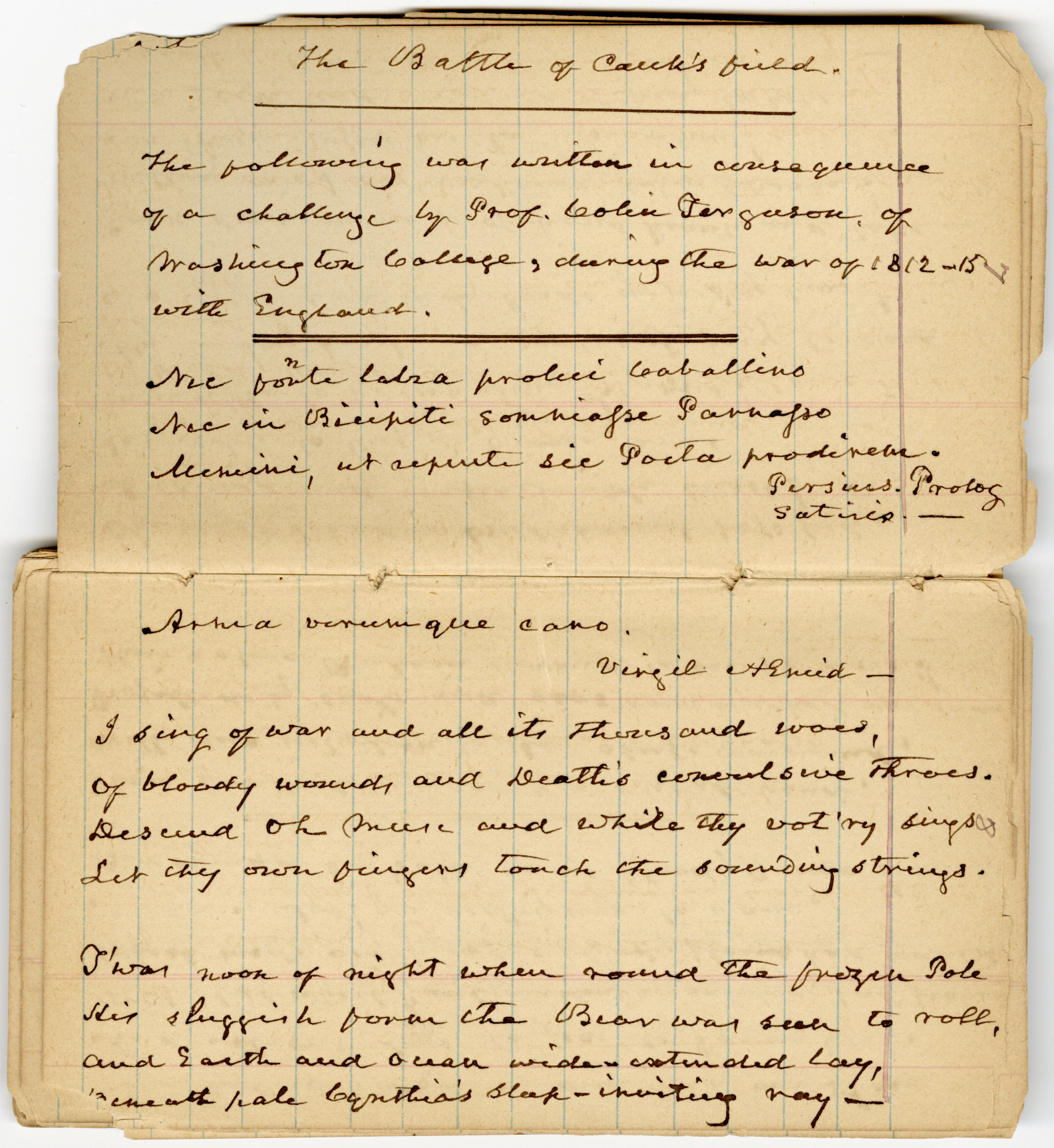 The Battle of Caulk's Field by Peregrine Wroth