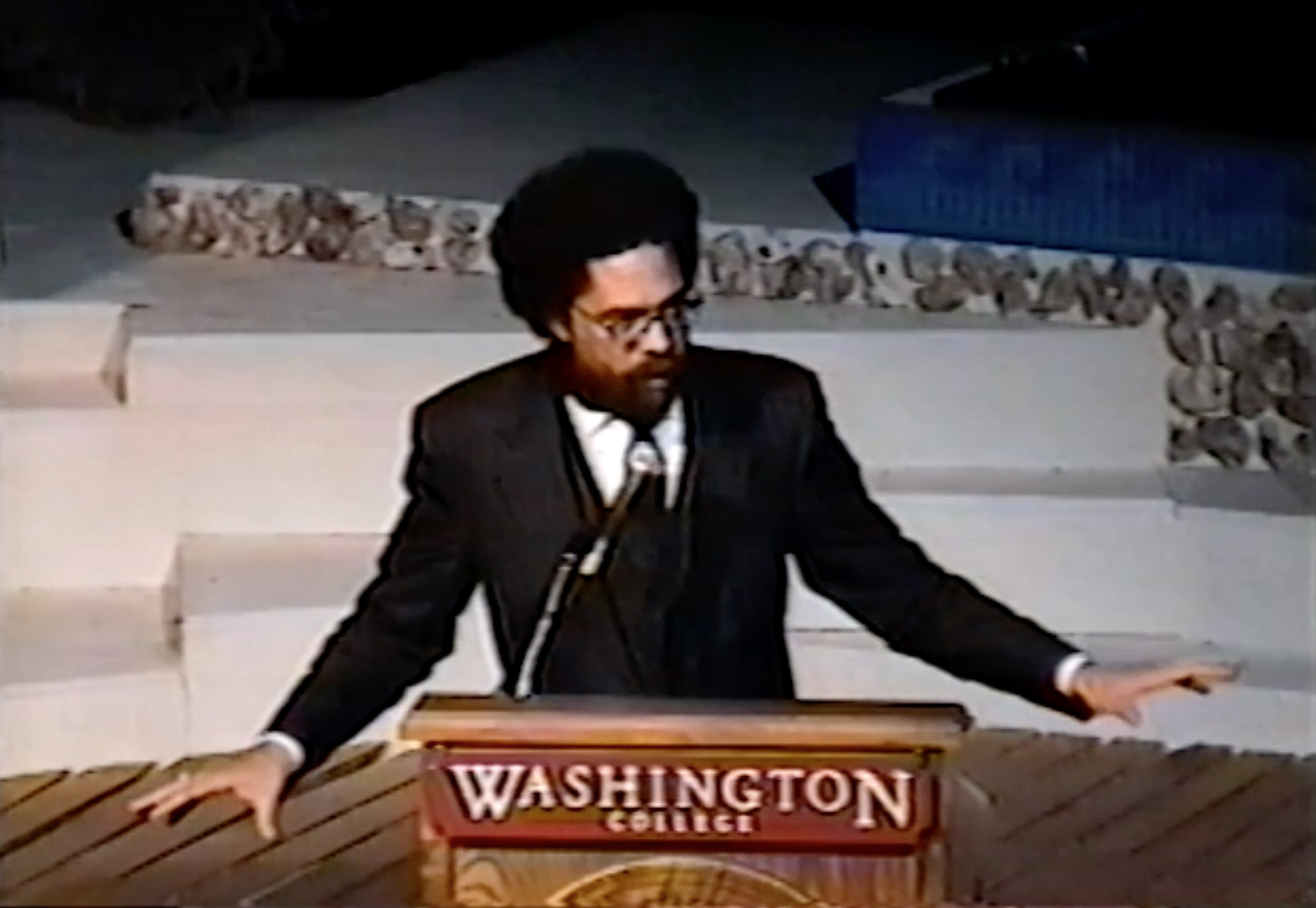 Still from Cornel West lecture