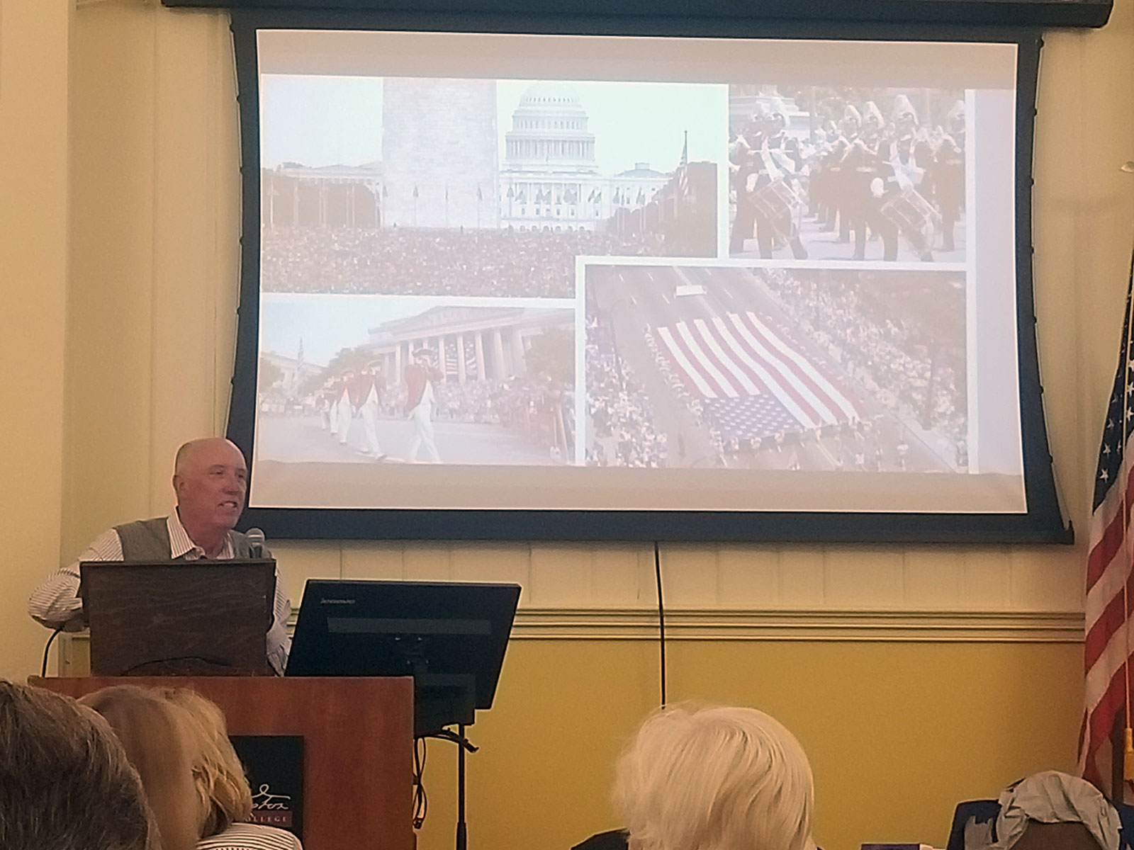 Bruce Riedel speaking at the Learn at Lunch program